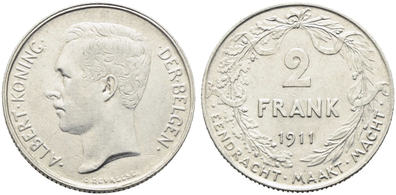 Belgien - 2 Franc 1911
