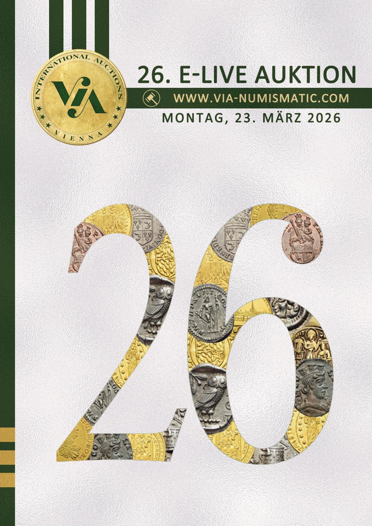 26. eLive Auktion, 23. März 2026