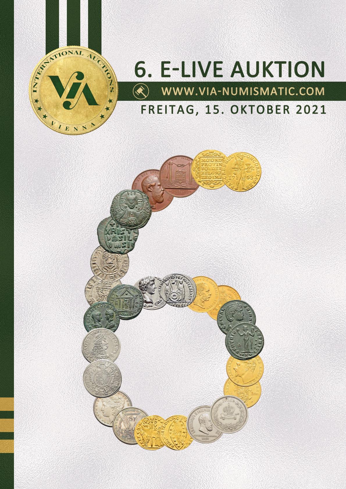 6. eLive Auktion, 15. Oktober 2021