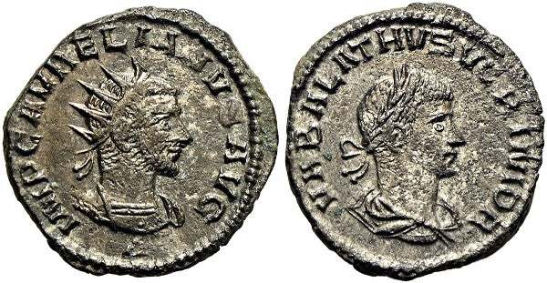Römische Kaiserzeit - Vabalathus 267/270-272 mit Aurelianus 270-275