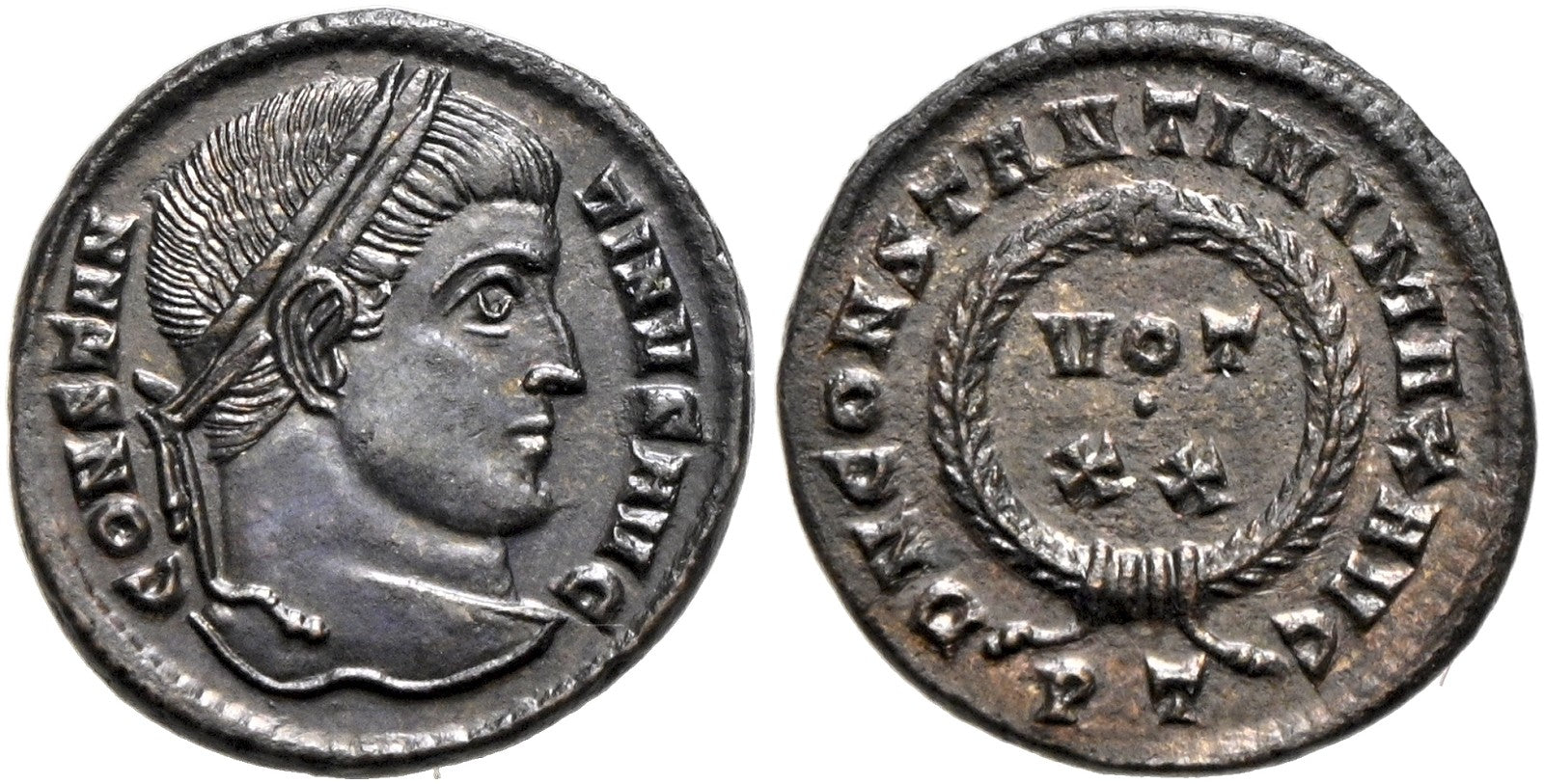 Römisches Reich - Follis 320-321, Ticinum