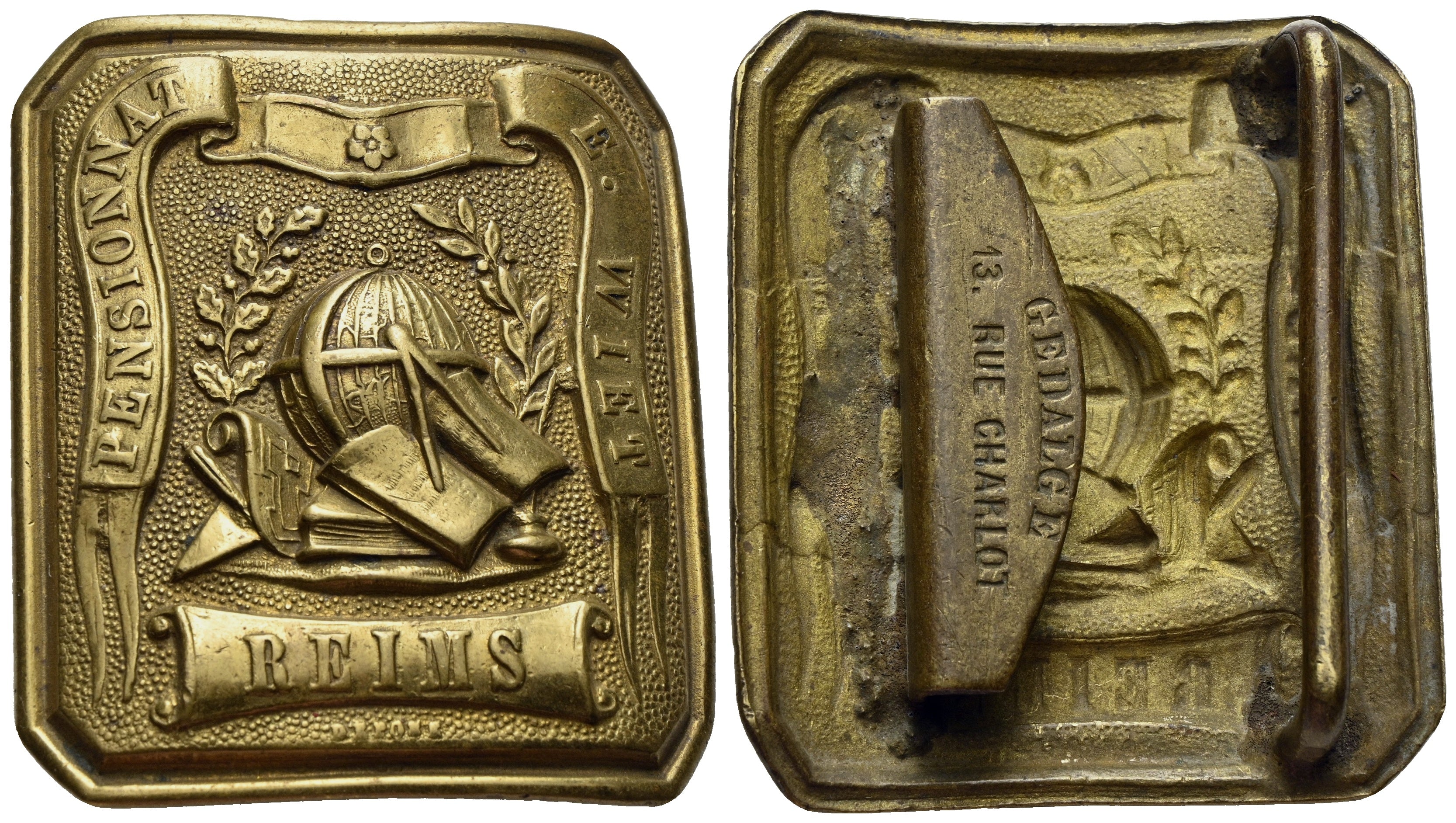 Frankreich - Reims - 3. Republik 1870-1940 - Gürtelschnalle