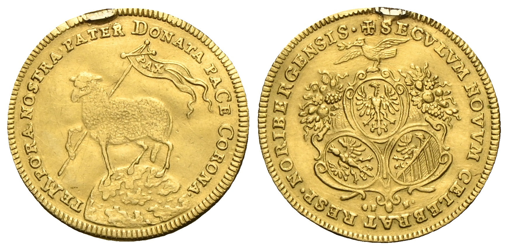 Deutschland - Doppeldukat 1700 GFN (Chronogramm), Nürnberg
