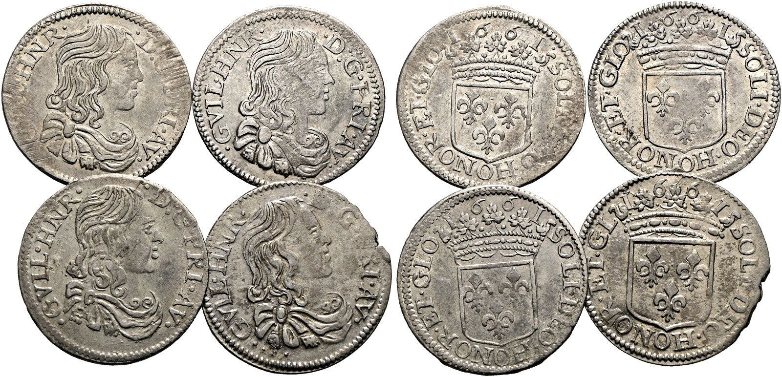 Frankreich - 1/12 Ecu (5 Sols) 1661