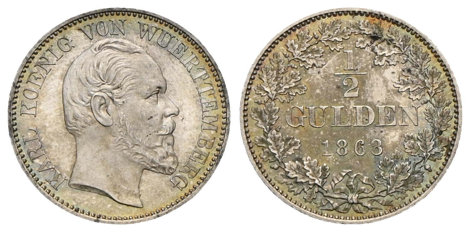 Deutschland - 1/2 Gulden 1868