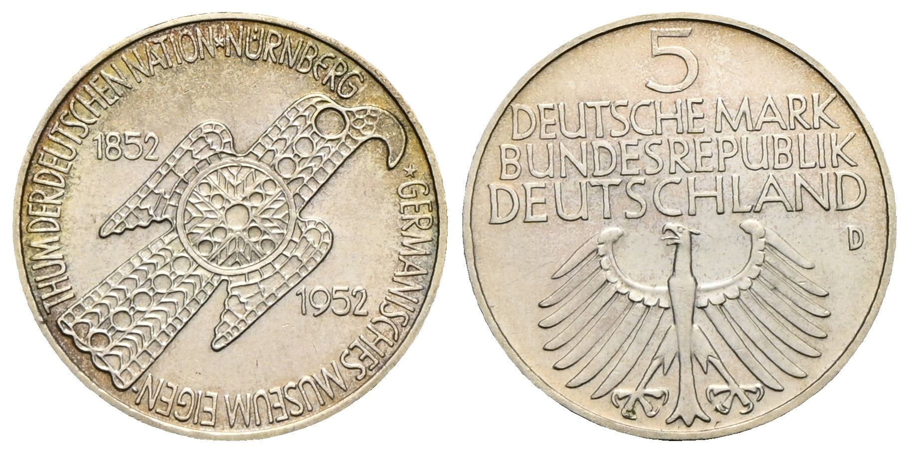 Deutschland - 5 Deutsche Mark 1952 D
