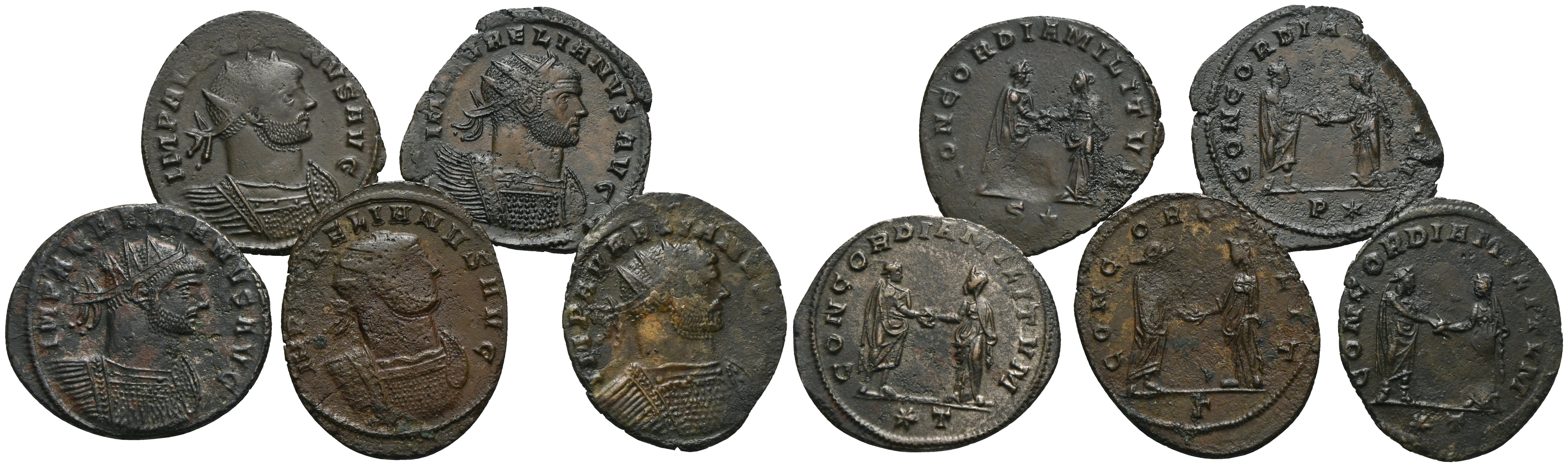 Römische Kaiserzeit - Lot mit Antoniniane 274-275