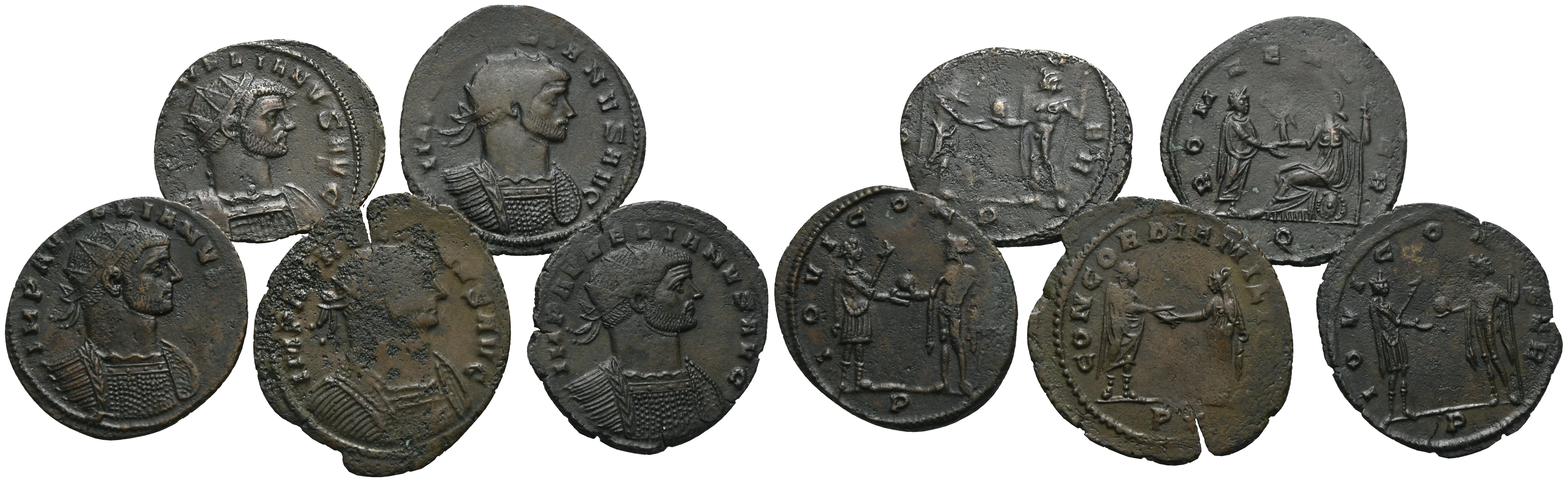 Römische Kaiserzeit - Lot mit Antoniniane 274-275