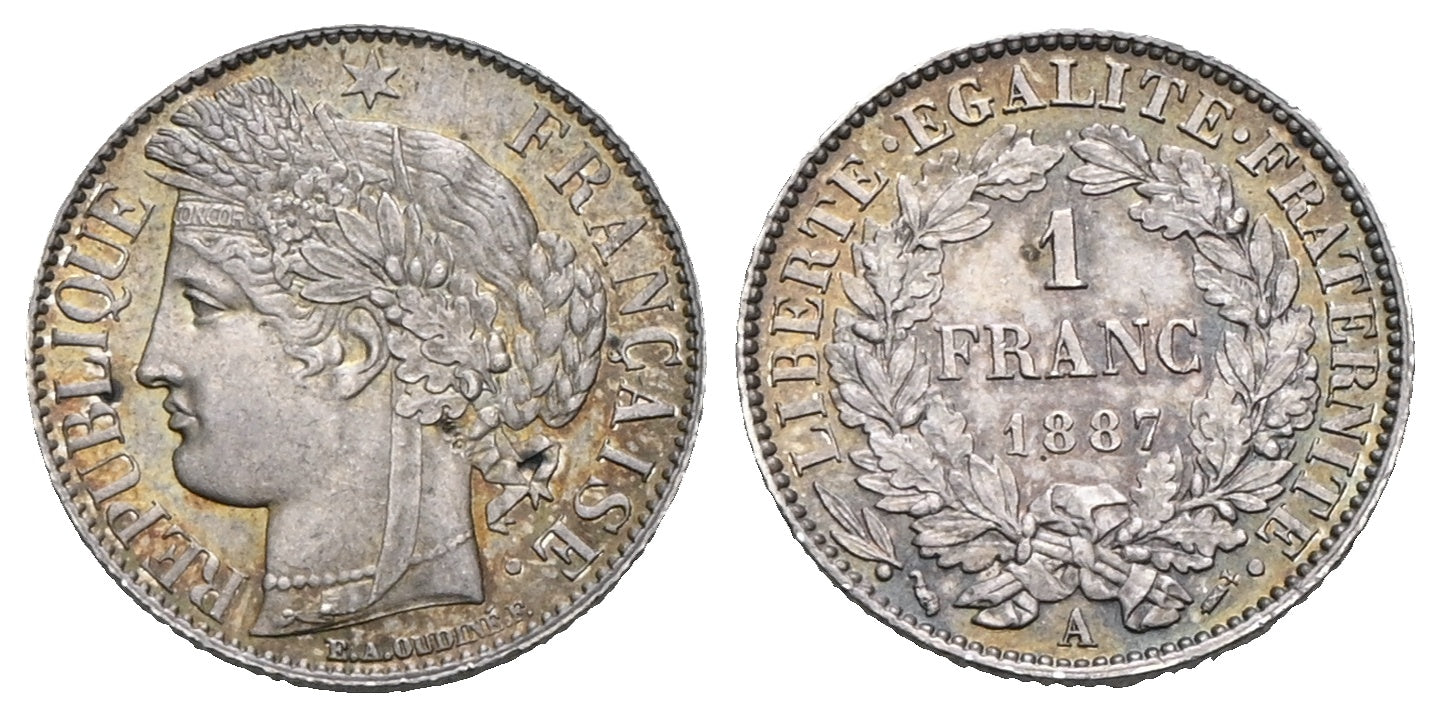 Frankreich - 1 Franc 1887 A, Paris