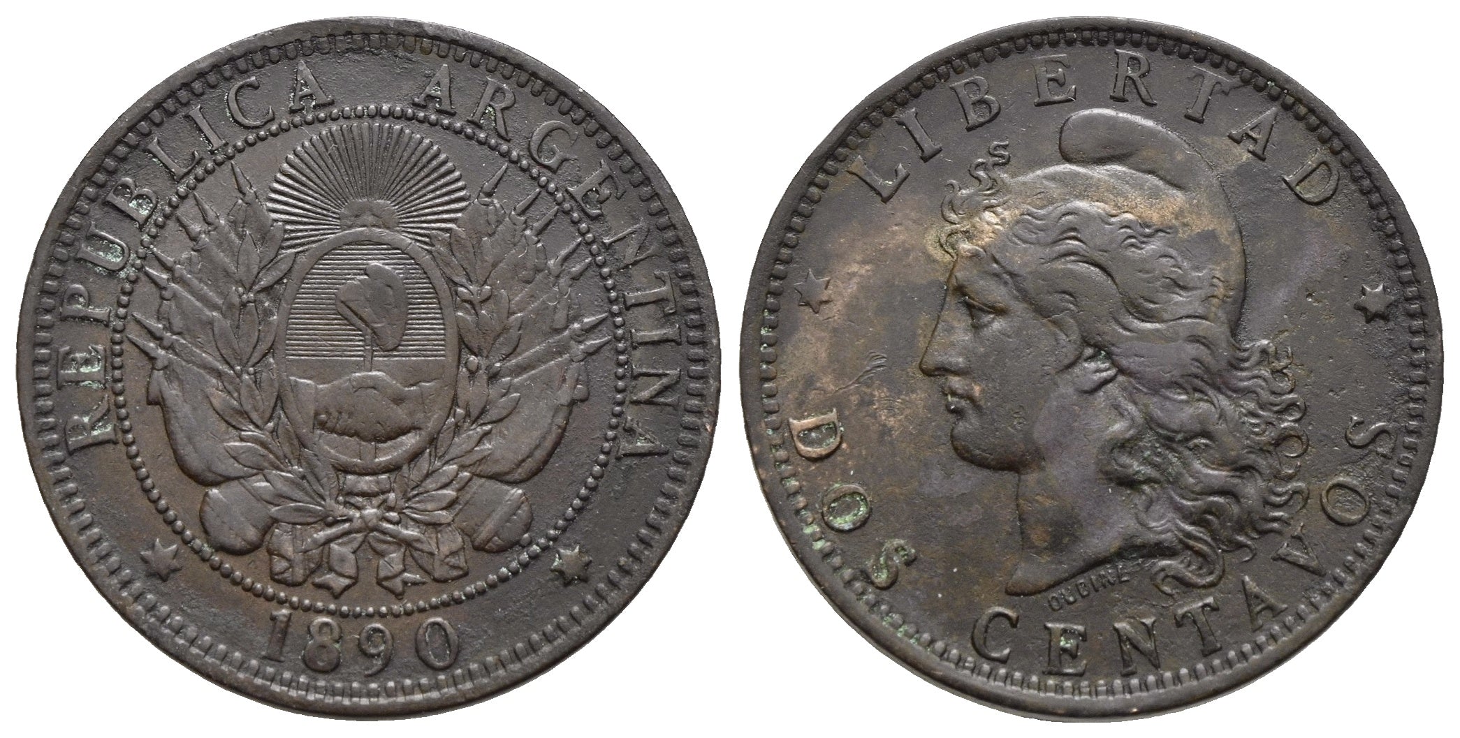 Argentinien - 2 Centavos 1890