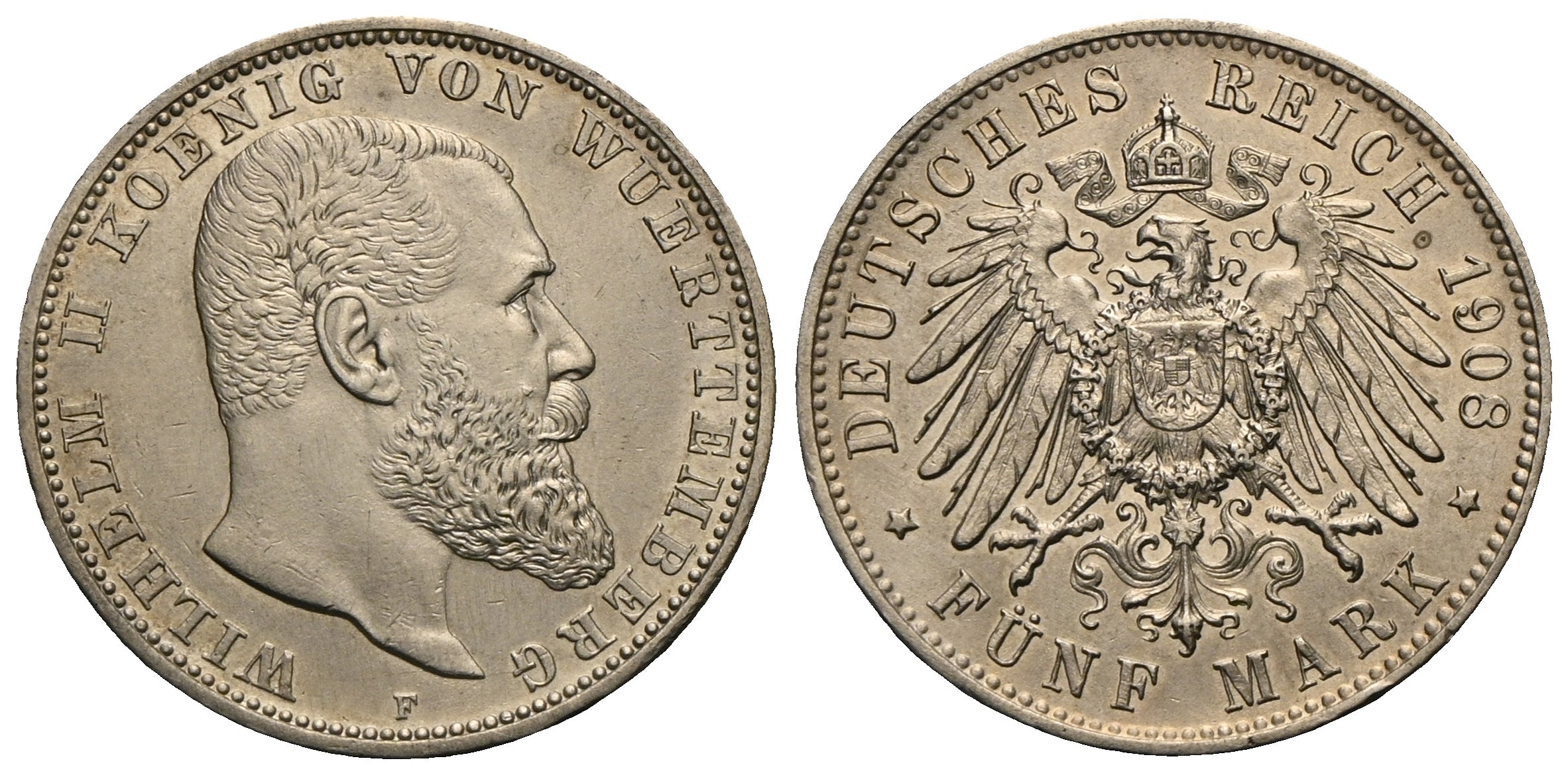 Deutschland - 5 Mark 1908 F
