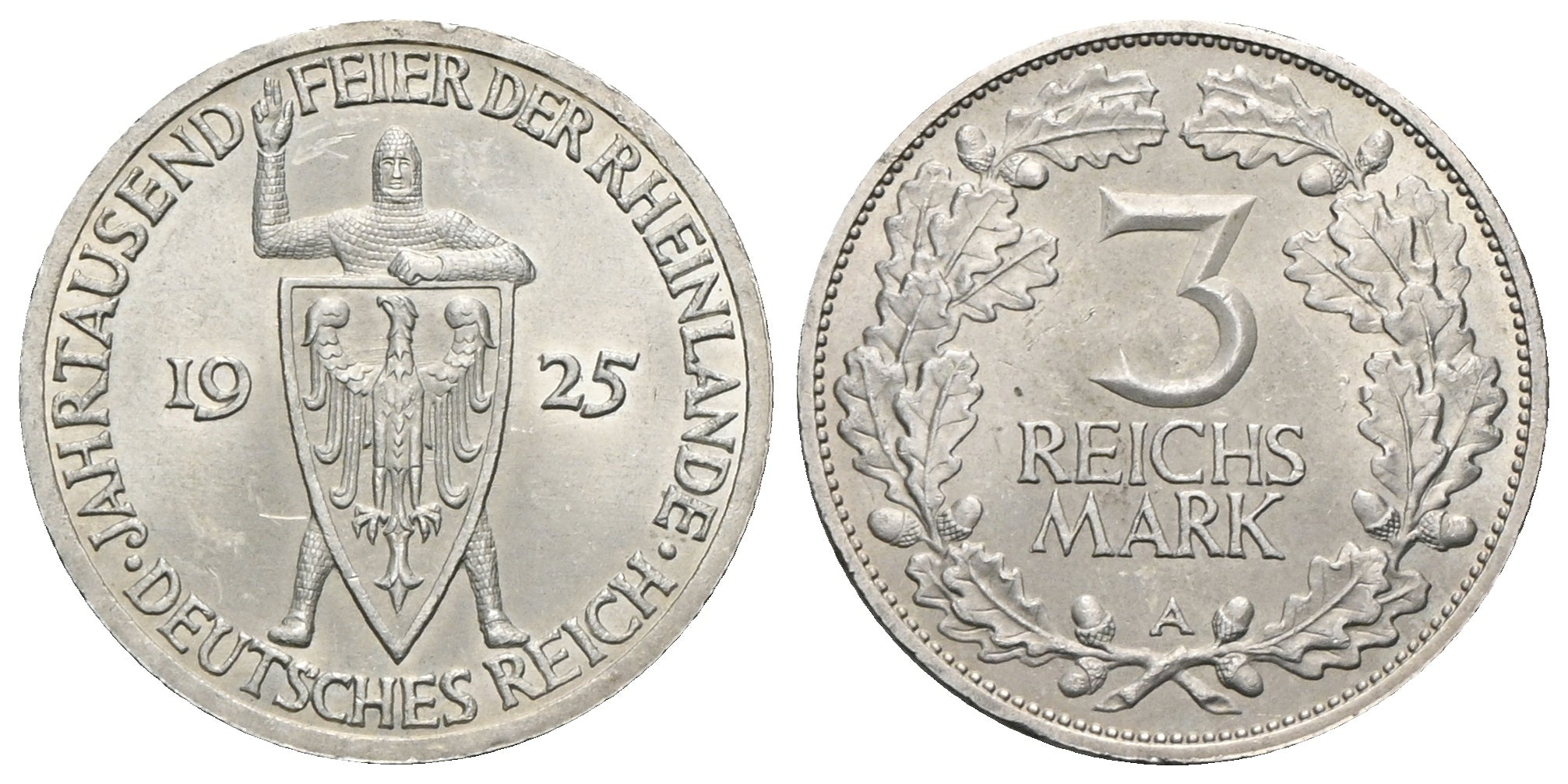 Deutschland - 3 Reichsmark 1925 A