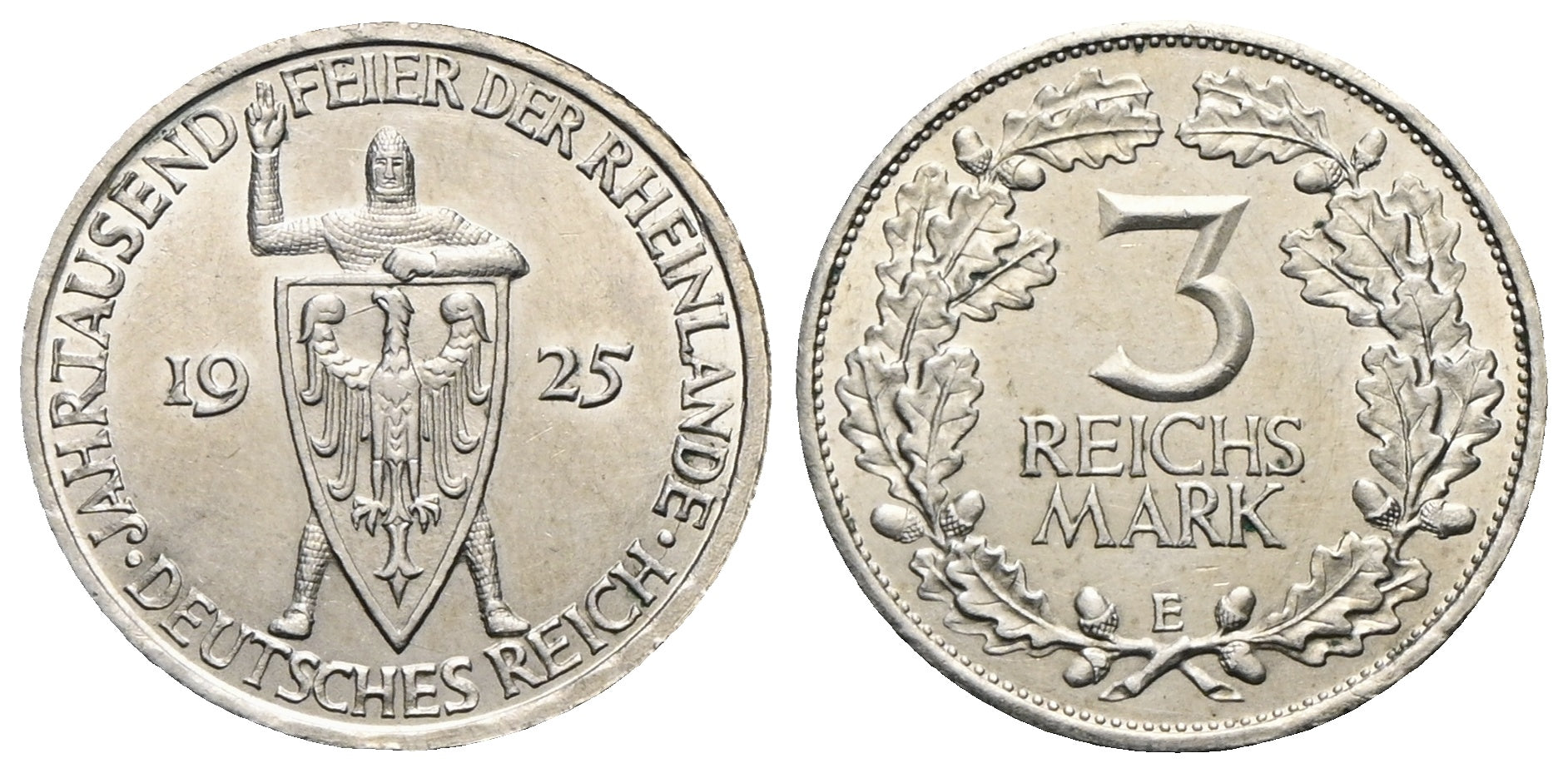 Deutschland - 3 Reichsmark 1925 E