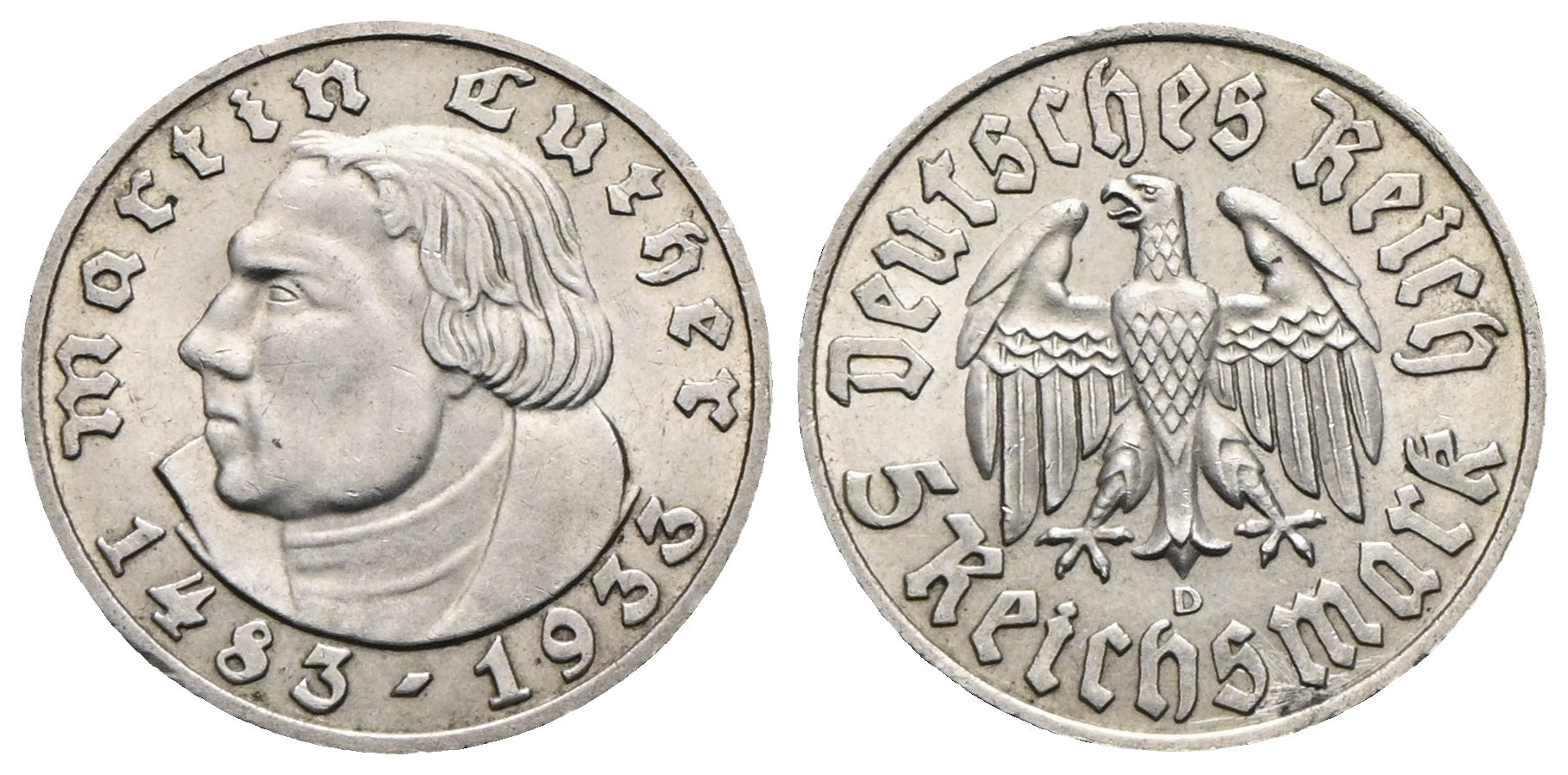 Deutschland - 5 Reichsmark 1933 D