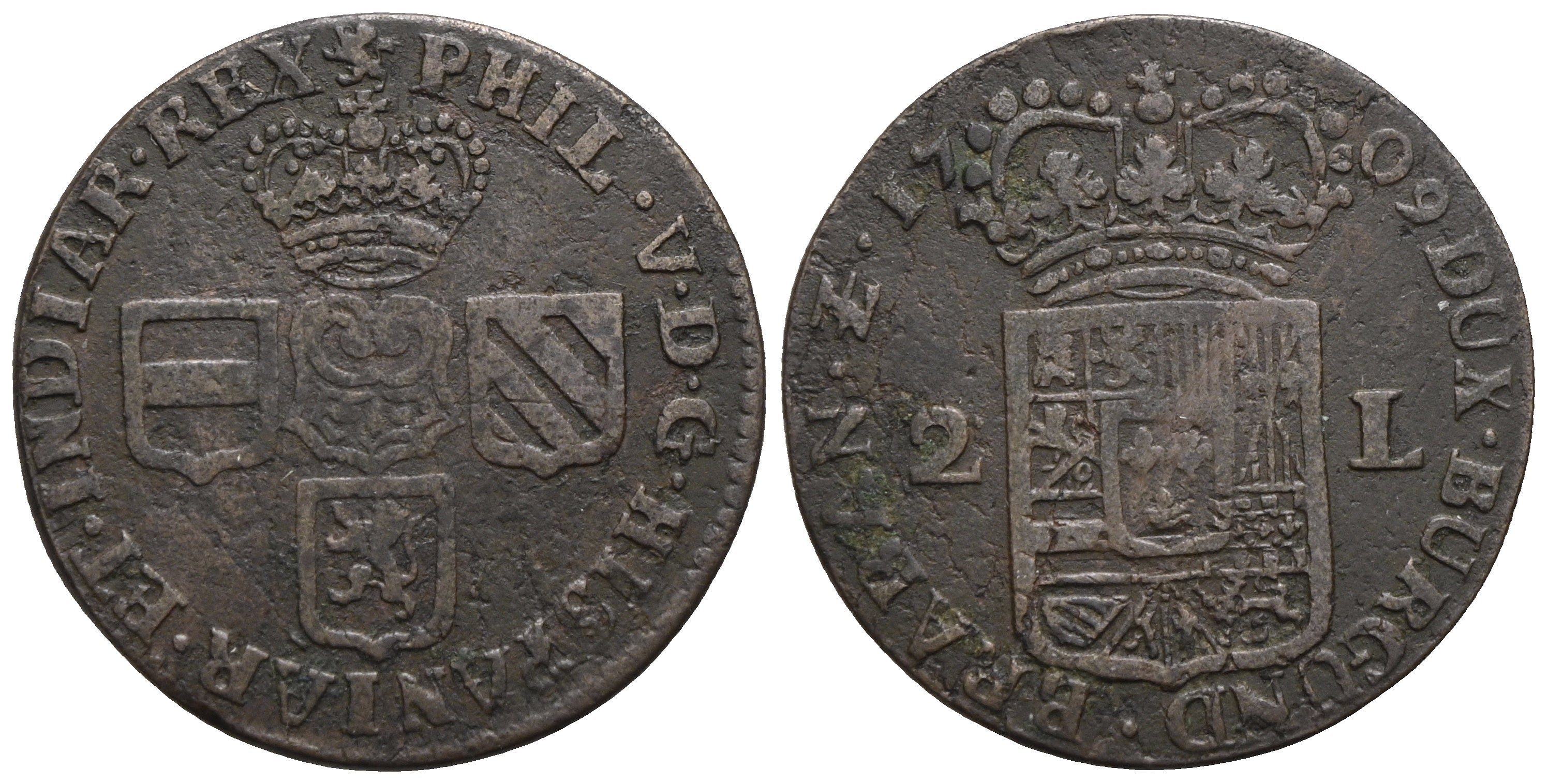 Belgien - 2 Liards 1709