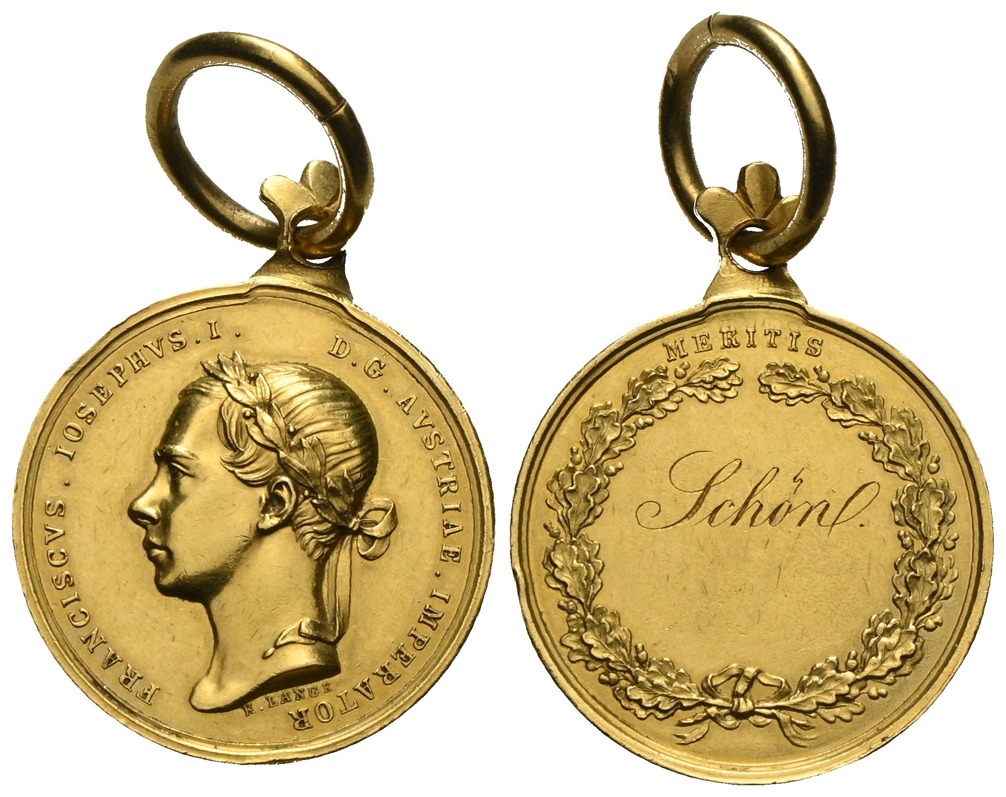 Österreich - AV-Zivil-Verdienstmedaille zu 8 Dukaten o.J. (1848/1849)