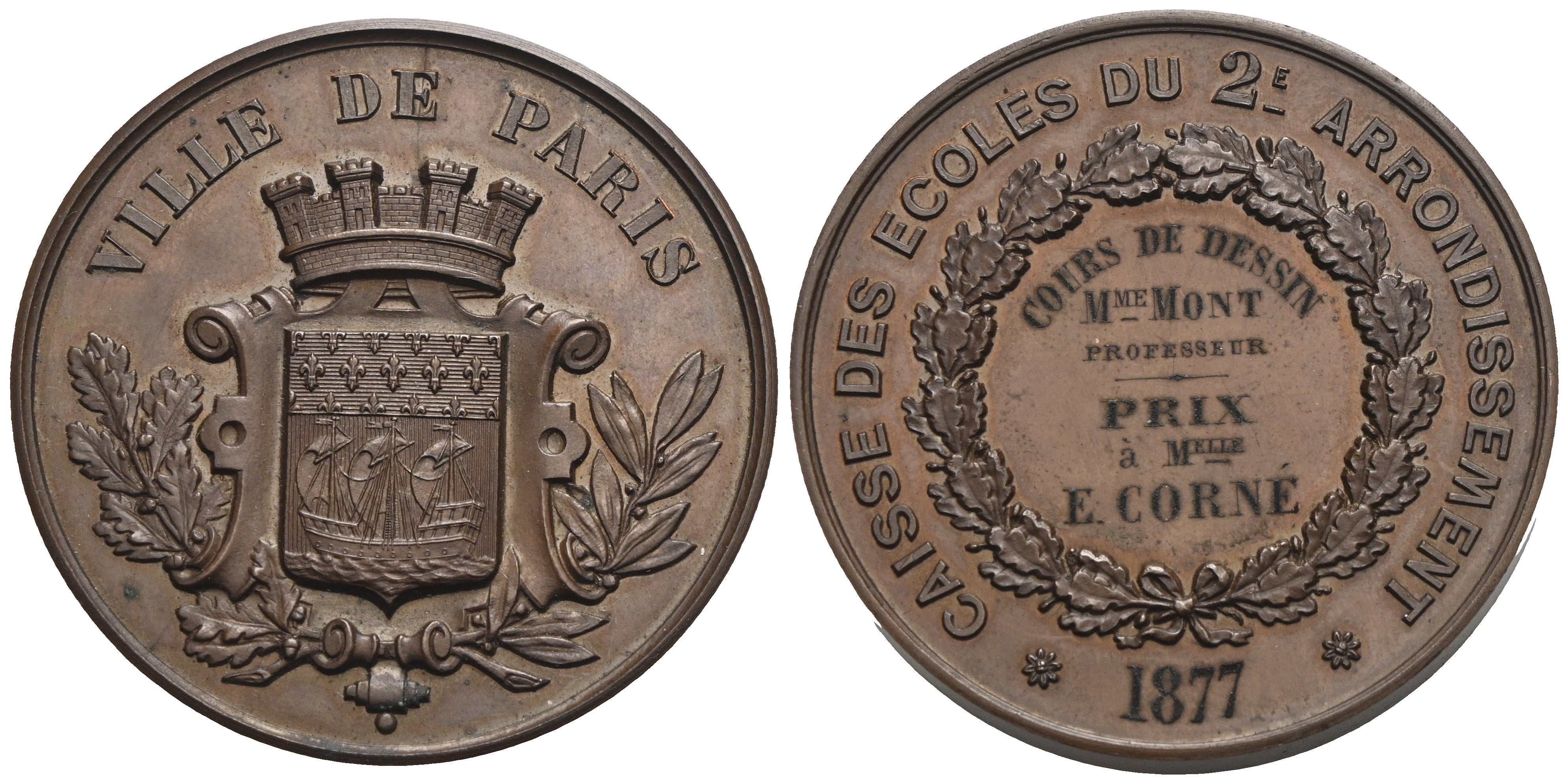 Frankreich - AE-Medaille 1877, Paris