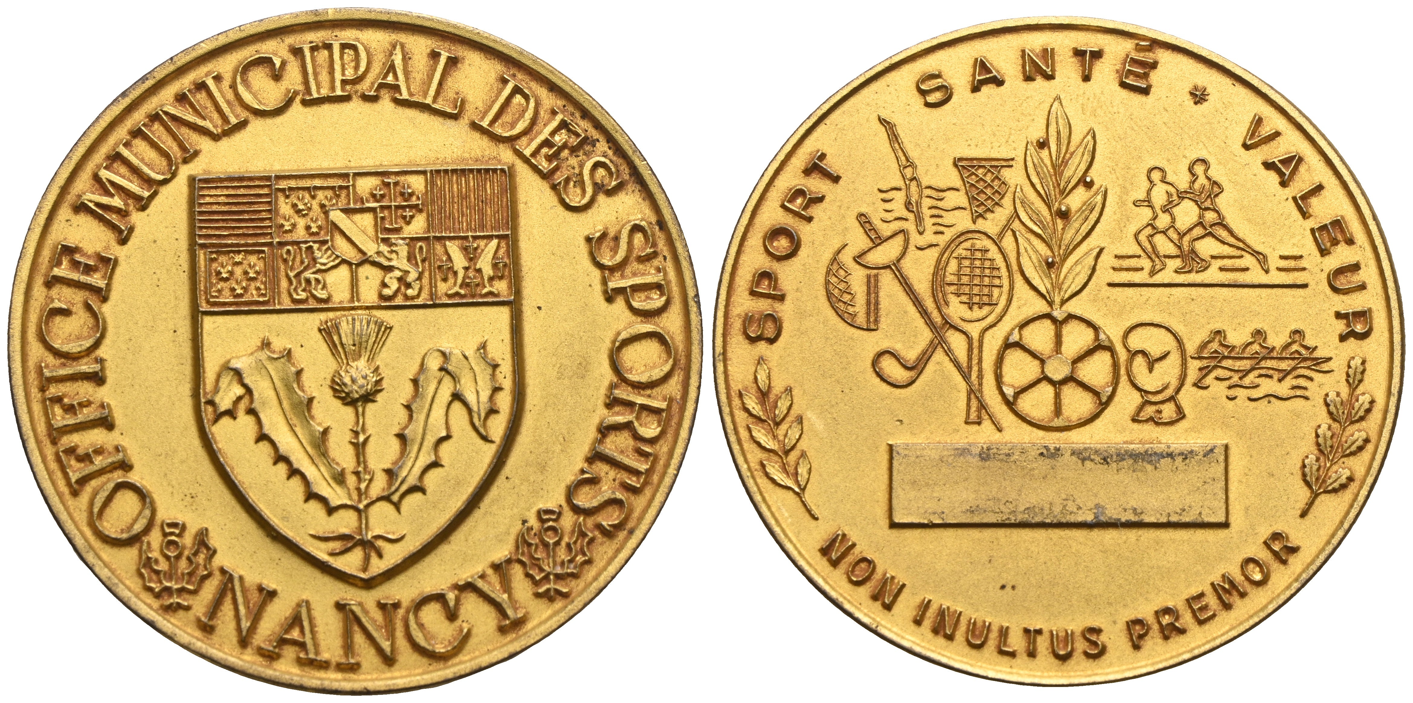 Frankreich - Vergoldete AE-Medaille o.J., Nancy