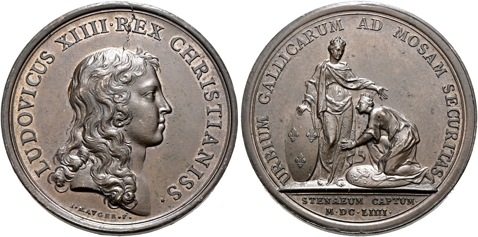 Frankreich - AE-Medaille 1654