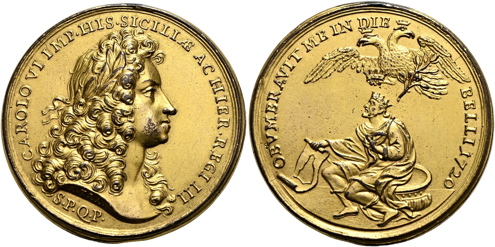 Österreich - Vergoldete AE-Medaille 1720