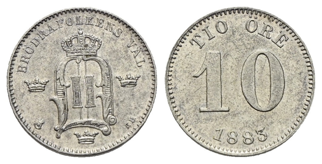 Schweden - 10 Öre 1883 EB