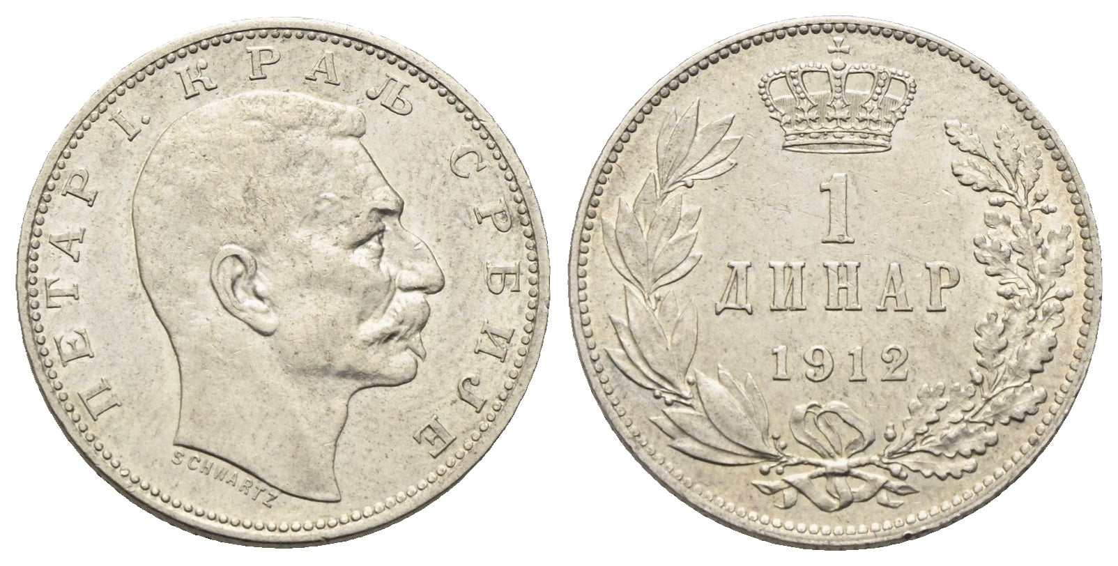 Serbien - 1 Dinar 1912