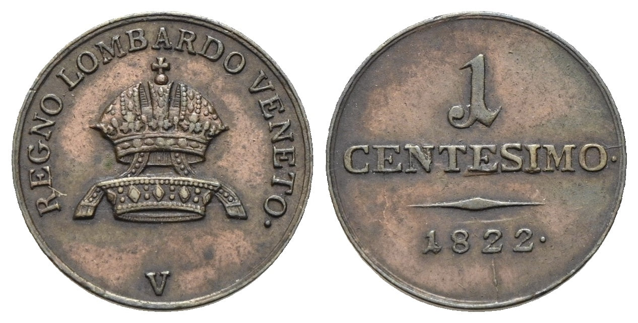 Österreich - 1 Centesimo 1822 V
