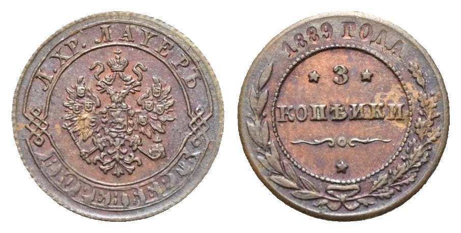 Russland - Miniatur 3 Kopeken 1889