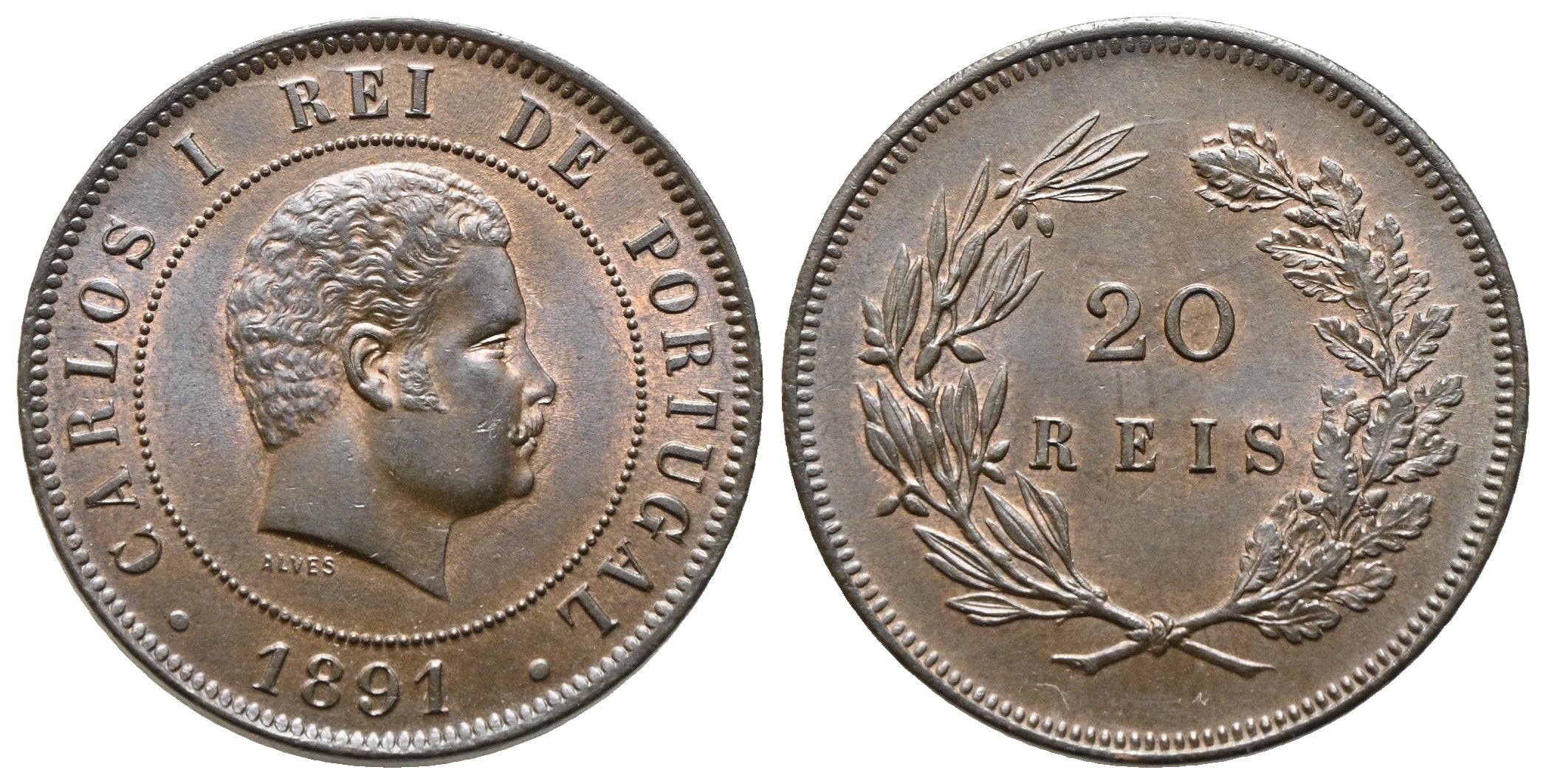 Portugal - 20 Reis 1891