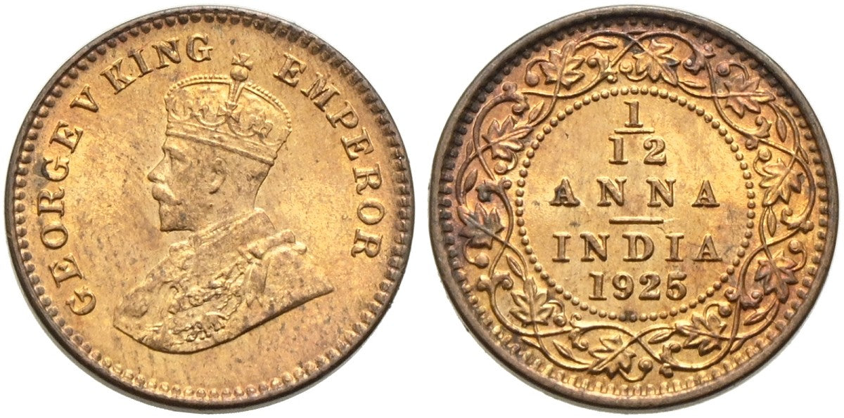 Indien - 1/12 Anna 1925