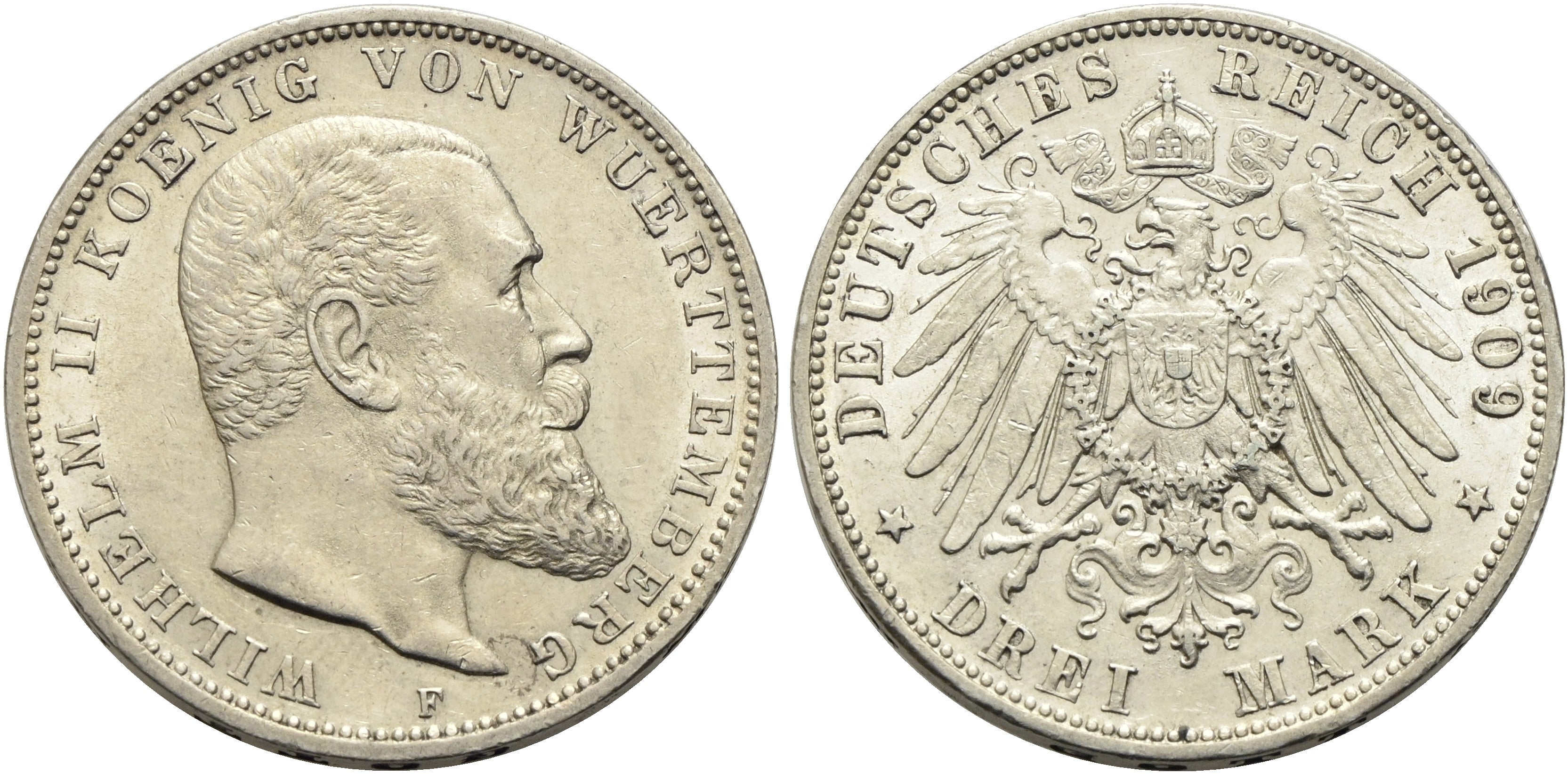 Deutschland - 3 Mark 1909 F