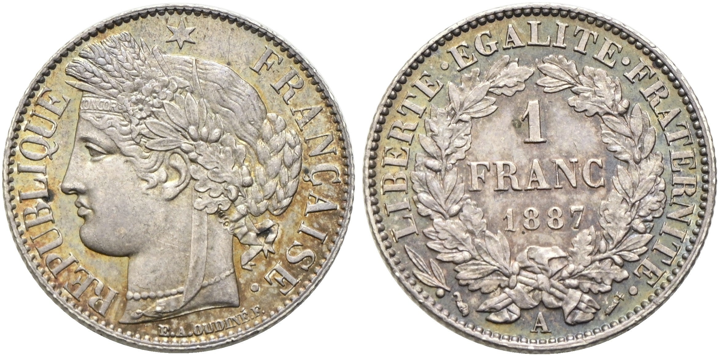 Frankreich - 1 Franc 1887 A