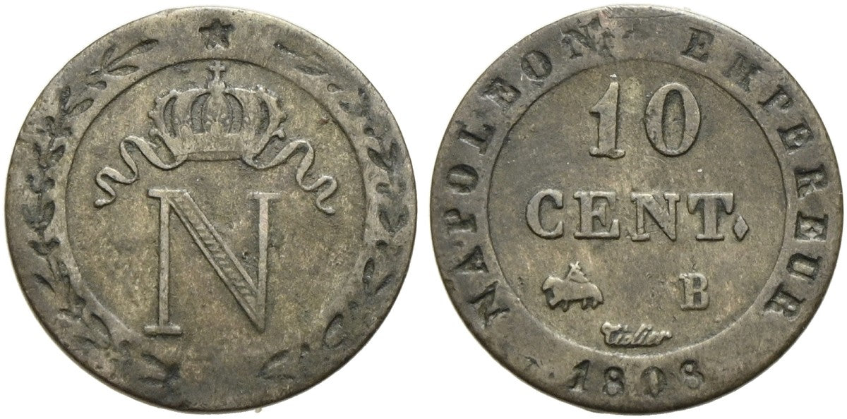 Frankreich - 10 Centimes 1808 B