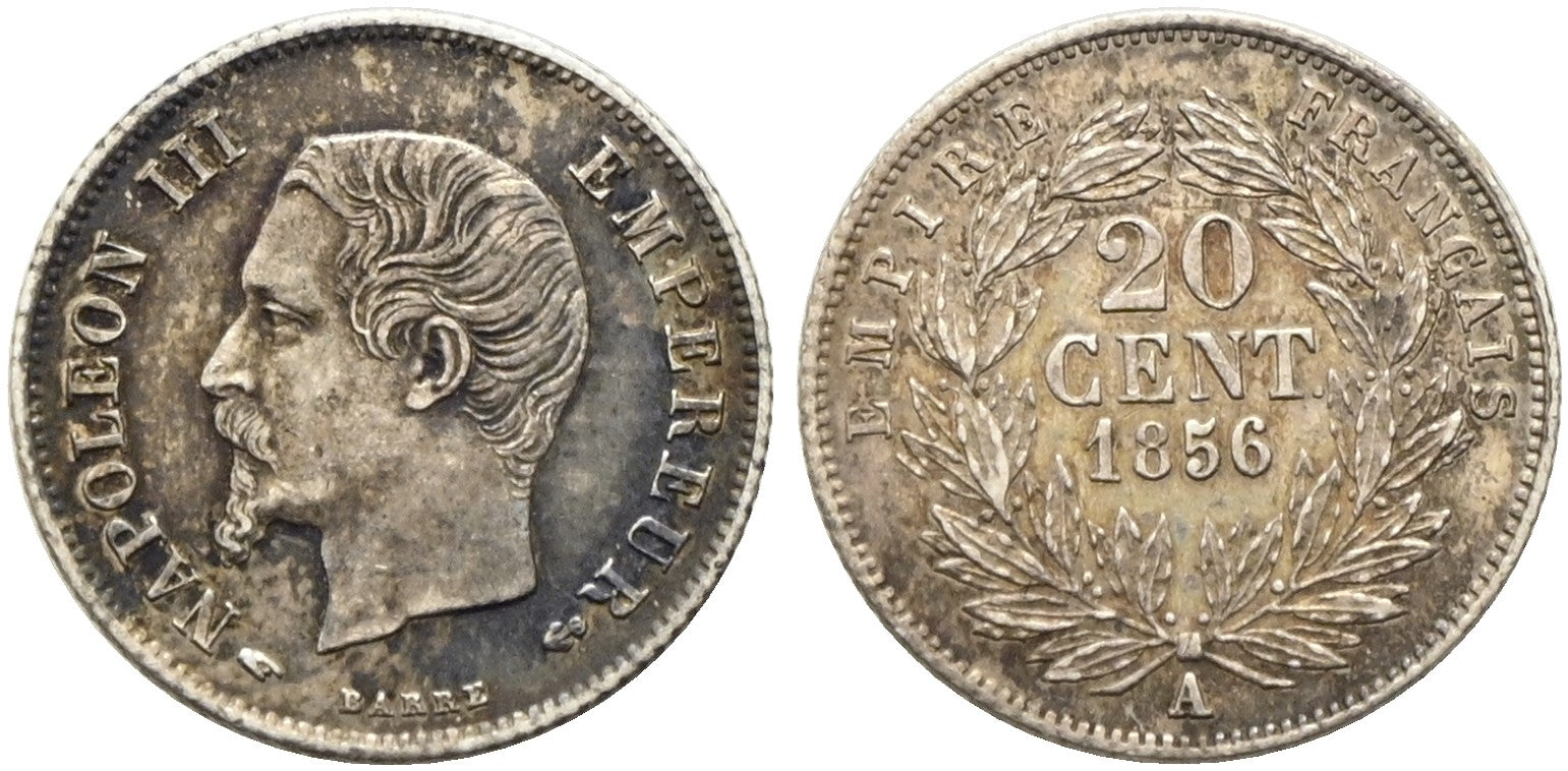 Frankreich - 20 Centimes 1856 A