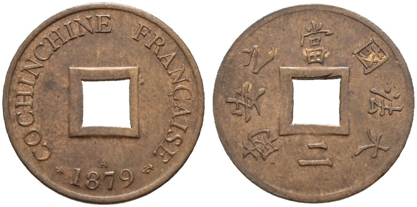 Französisch Cochinchina - 1 Sapeque 1879 A