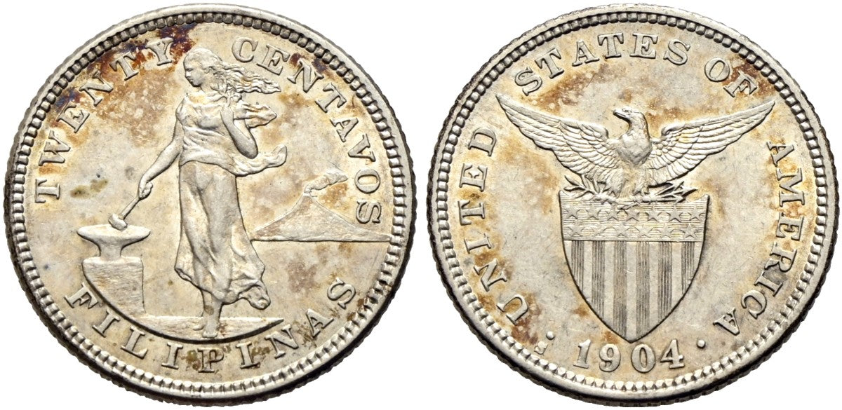 Philippinen - 20 Centavos 1904 S