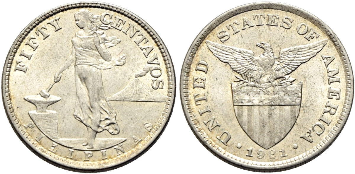 Philippinen - 50 Centavos 1921, Manila