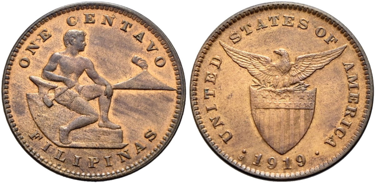 Philippinen - 1 Centavo 1919 S