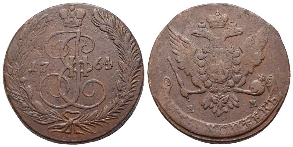Russland - 5 Kopeken 1764 EM
