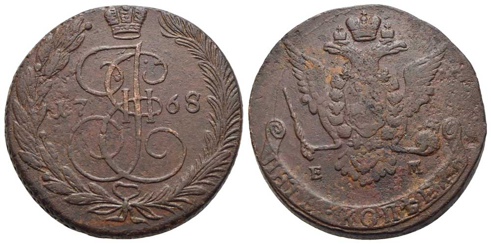 Russland - 5 Kopeken 1768 EM