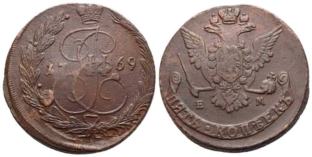 Russland - 5 Kopeken 1769 EM