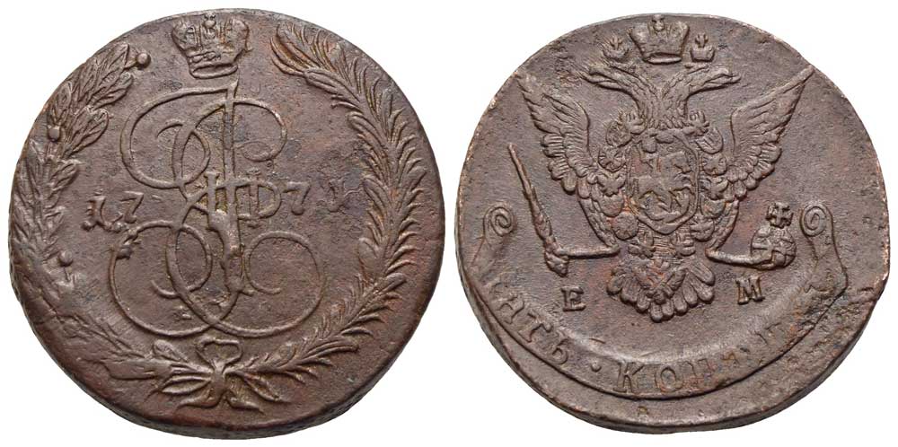 Russland - 5 Kopeken 1771 EM