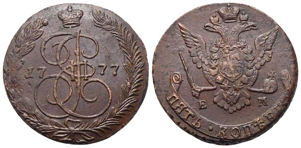 Russland - 5 Kopeken 1777 EM