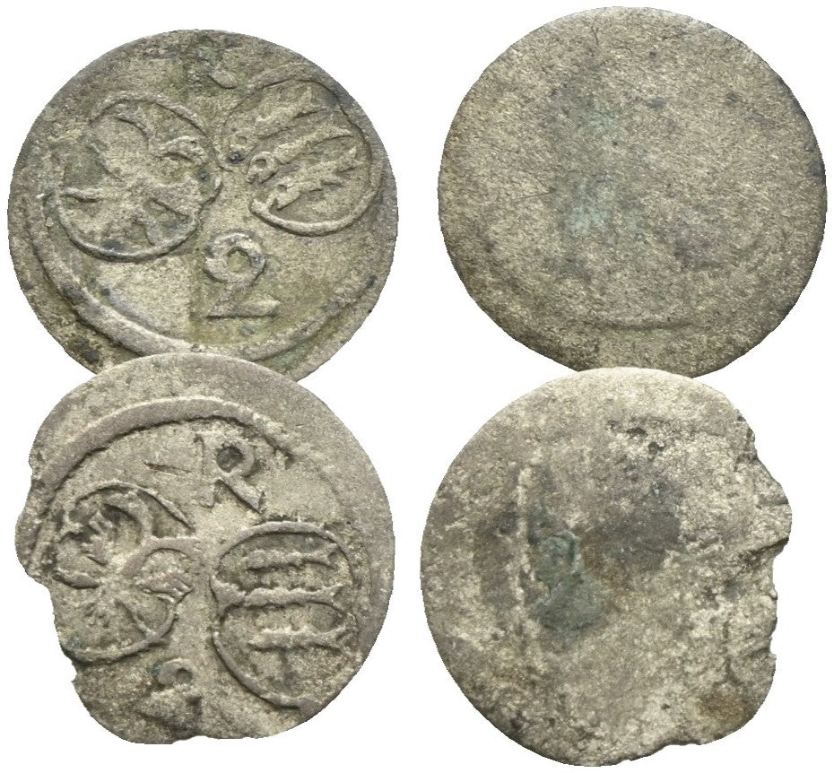 Schweiz - Lot mit einseitigen 2 Pfennigen o.J. (1723-1740), Reichenau