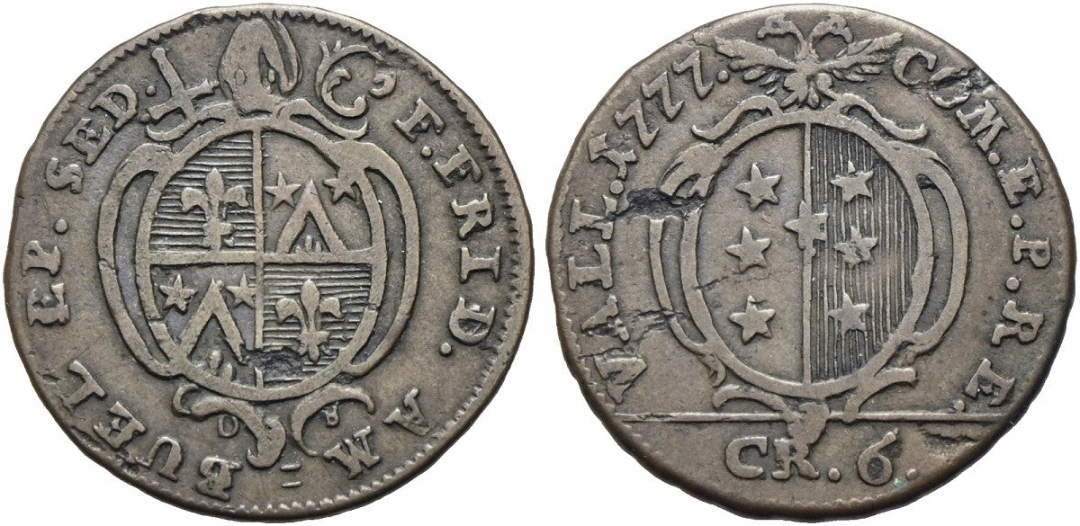 Schweiz - 6 Kreuzer 1777, Sitten