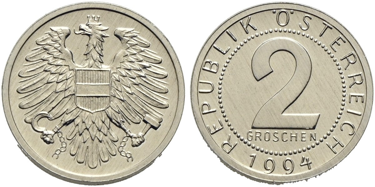 Österreich - 2 Groschen 1994
