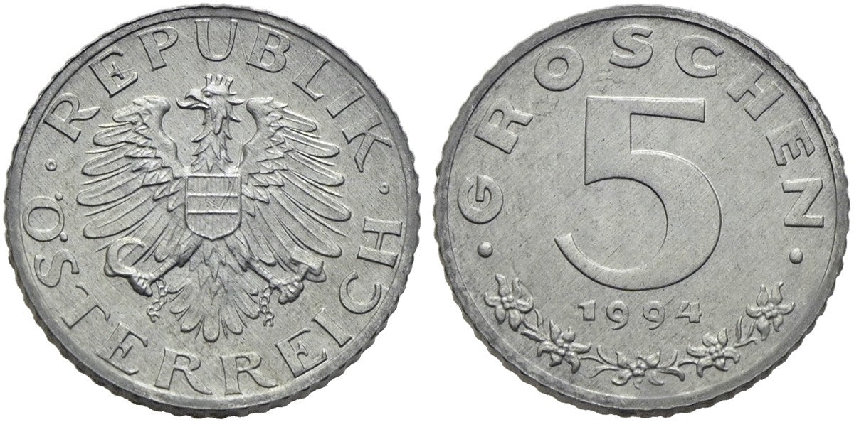 Österreich - 5 Groschen 1994