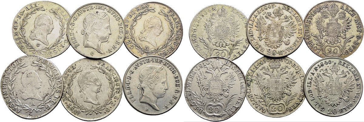 Römisch Deutsches Reich - Österreich - Lots - 20 Kreuzer