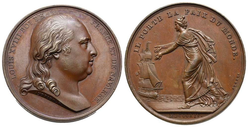 Frankreich - AE-Medaille 1814