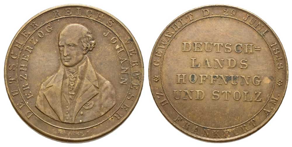 Kaiserreich Österreich - AE-Medaille 1848